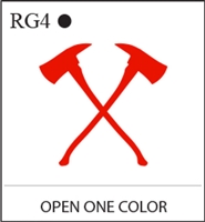 Katzkin Embroidery - Crossed Fire Axes
