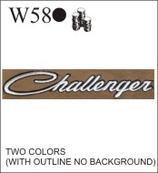 Katzkin Embroidery - Challenger script (two color)