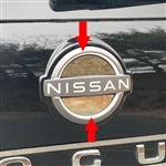 Nissan Rogue Chrome Rear Emblem "Filler" Trim, 2pc  2021, 2022, 2023