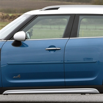 Mini Cooper Countryman Painted Body Side Molding, 4pc 2010, 2011, 2012, 2013, 2014, 2015, 2016, 2017, 2018, 2019, 2020, 2021, 2022, 2023, 2024, 2025