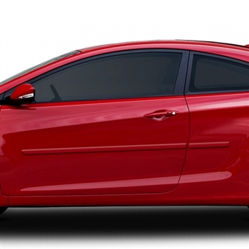 Hyundai Elantra Coupe Painted Body Side Molding,  2013, 2014