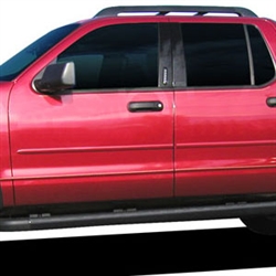 Ford Explorer Sport Trac Painted Body Side Moldings, 2007, 2008, 2009, 2010