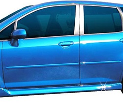 Honda Fit Painted Body Side Moldings, 2007, 2008, 2009, 2010, 2011, 2012, 2013, 2014