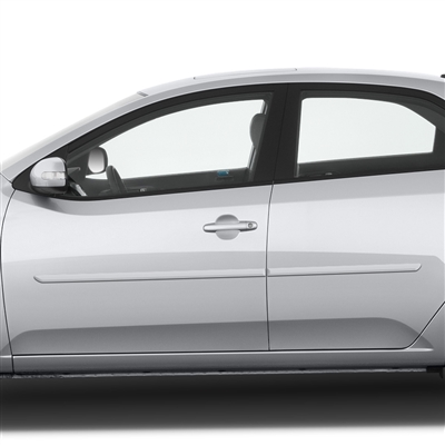Kia Forte Sedan Painted Body Side Moldings, 4pc 2010, 2011, 2012, 2013
