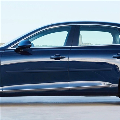 Genesis G80 Painted Body Side Moldings, 2021, 2022, 2023, 2024, 2025
