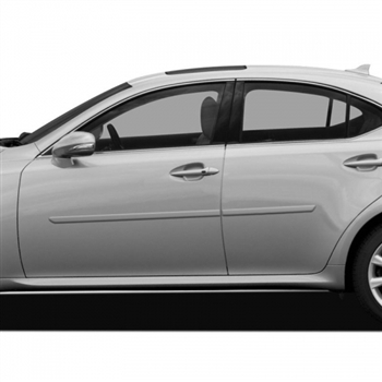 Lexus IS Painted Body Side Moldings, 4pc 2006, 2007, 2008, 2009, 2010, 2011, 2012, 2013