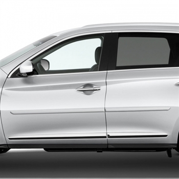 Infiniti JX35 Painted Body Side Moldings, 4pc 2013, 2014, 2015, 2016, 2017, 2018, 2019, 2020, 2021
