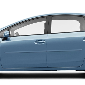 Toyota Prius V Painted Body Side Moldings, 4pc 2012, 2013, 2014, 2015, 2016, 2017, 2018