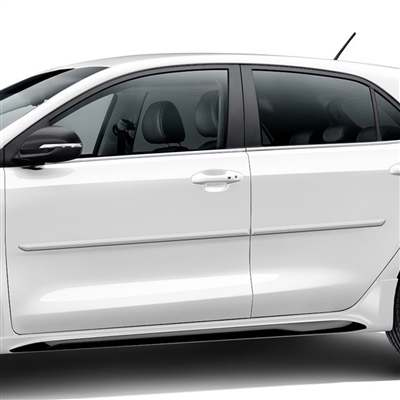 Kia Rio Painted Body Side Moldings, 4pc 2018, 2019, 2020, 2021
