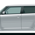 Scion XB Painted Body Side Moldings, 2004, 2005, 2006, 2007, 2008, 2009, 2010, 2011, 2012, 2013, 2014, 2015