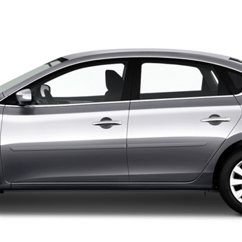 Nissan Sentra Painted Body Side Moldings, 4pc 2013, 2014, 2015, 2016, 2017, 2018, 2019