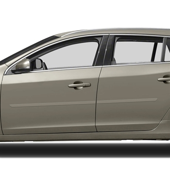 Volvo V60 Painted Body Side Moldings, 4pc 2010, 2011, 2012, 2013, 2014, 2015, 2016