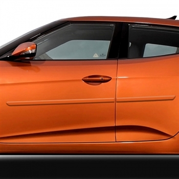 Hyundai Veloster Painted Body Side Moldings, 2012, 2013, 2014, 2015, 2016, 2017, 2018