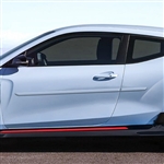 Hyundai Veloster Painted Body Side Moldings, 2019, 2020, 2021, 2022