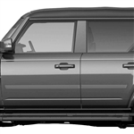 Ford Bronco 4dr Painted Body Side Moldings, 2021, 2022, 2023, 2024