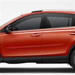Toyota Rav4 Painted Body Side Moldings, 4pc 2013, 2014, 2015, 2016, 2017, 2018