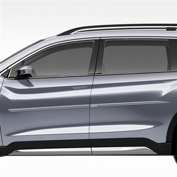 Subaru Ascent Painted Body Side Moldings (beveled design), 2019, 2020, 2021, 2022, 2023, 2024