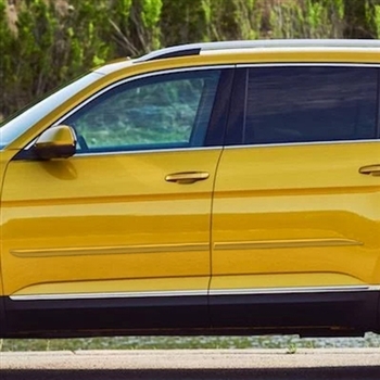 Volkswagen Atlas Painted Body Side Moldings (beveled design), 2018, 2019, 2020, 2021, 2022, 2023, 2024