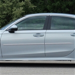 Honda Civic Sedan Painted Body Side Moldings (beveled design), 2022, 2023