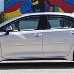 Toyota Corolla Sedan Painted Body Side Moldings (beveled design), 2020, 2021, 2022, 2023, 2024, 2025, 2026