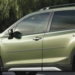 Subaru Forester Painted Body Side Moldings (beveled design), 2019, 2020, 2021, 2022, 2023, 2024