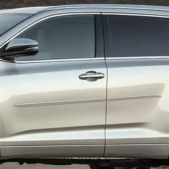 Toyota Highlander Painted Body Side Moldings (beveled design), 4pc 2014, 2015, 2016, 2017, 2018, 2019