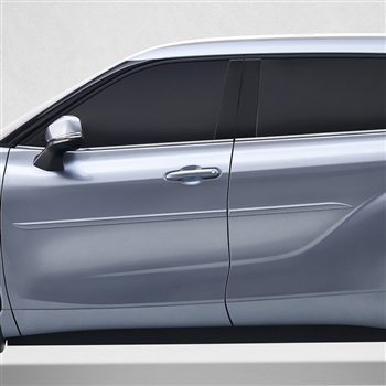 Toyota Highlander Painted Body Side Moldings (beveled design), 2020, 2021, 2022, 2023, 2024, 2025, 2026