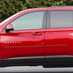 Chevrolet Traverse Painted Body Side Moldings (beveled design), 2018, 2019, 2020, 2021, 2022, 2023