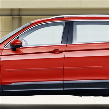 Volkswagen Tiguan Painted Body Side Moldings (beveled design), 2018, 2019, 2020, 2021, 2022, 2023