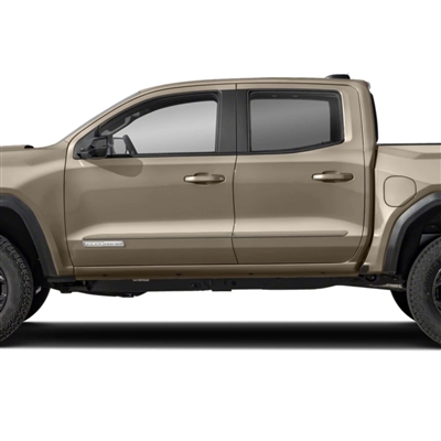 GMC Canyon Crew Cab Painted Body Side Moldings, 2023, 2024, 2025, 2026