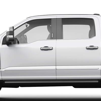 Ford Super Duty Painted Body Side Moldings, 2023, 2024, 2025, 2026