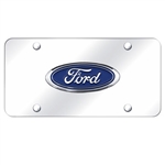 Ford Logo Chrome License Plate