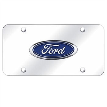 Ford Logo Chrome License Plate