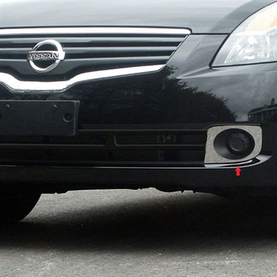 Nissan Altima Chrome Front Fog Light Trim, 2007, 2008, 2009, 2010, 2011, 2012