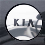 Kia Amanti Chrome Fuel Door Cover (w/ KIA Cut out), 2004, 2005, 2006, 2007, 2008, 2009, 2010