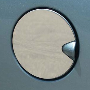 Jeep Compass Chrome Trim Fuel Door Overlay, 2007, 2008, 2009, 2010, 2011, 2012, 2013, 2014, 2015, 2016