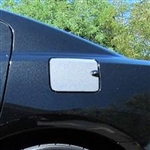 Dodge Charger Chrome Fuel Door Overlay (w/ Thumb Notch), 2008, 2009, 2010