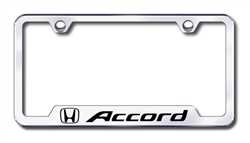 Honda Accord Premium Chrome License Plate Frame