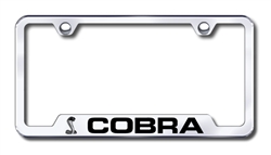 Mustang Cobra Premium Chrome License Plate Frame