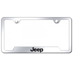 Jeep Premium Chrome License Plate Frame