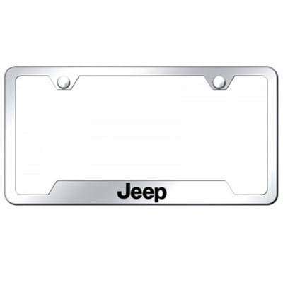 Jeep Premium Chrome License Plate Frame