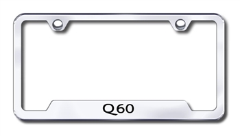 Infiniti Q60 Chrome License Plate Frame
