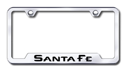 Hyundai Santa Fe Premium Chrome License Plate Frame