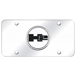Hummer H2 Logo Chrome License Plate