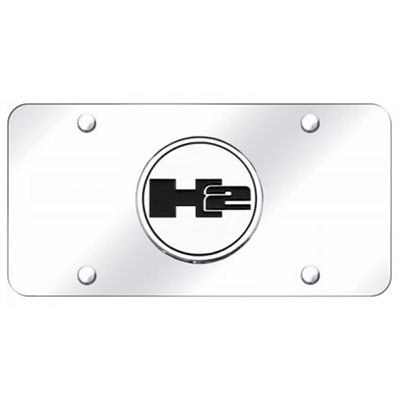 Hummer H2 Logo Chrome License Plate