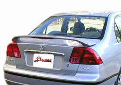 2001-2005 Honda Civic 4dr Painted Rear Spoiler/Wing