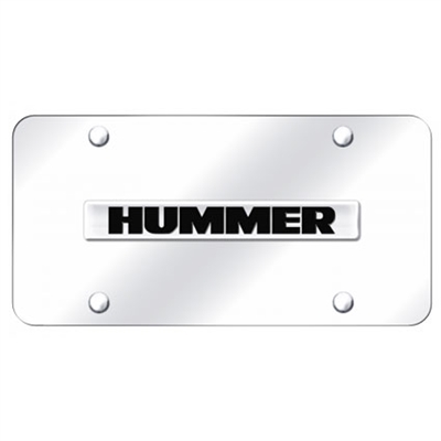 Hummer Chrome License Plate