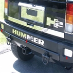 Hummer H2 Stainless Steel Rear Bumper Insert Package, 2003, 2004, 2005, 2006, 2007, 2008, 2009