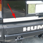 Hummer H2 Chrome Tailgate Trim, 2003, 2004, 2005, 2006, 2007, 2008, 2009