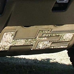 Hummer H2 Chrome Brush Plate Accent, 2pc  2003, 2004, 2005, 2006, 2007, 2008, 2009